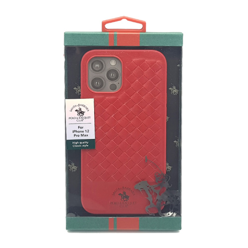 Чехол крышка santa barbara (sprav) для iphone 12 pro max (6.7) красный