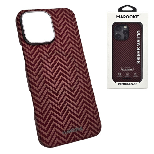 Чехол-крышка marooke зигзаг для iphone 16 pro max красный