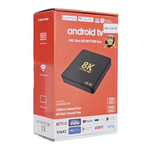 Tv приставка android tv(13.0) 8gb+128gb