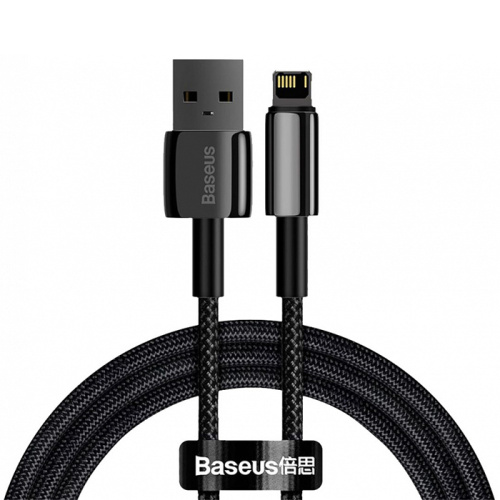 Кабель baseus tungsten u/l (2.4а) 1 м черный