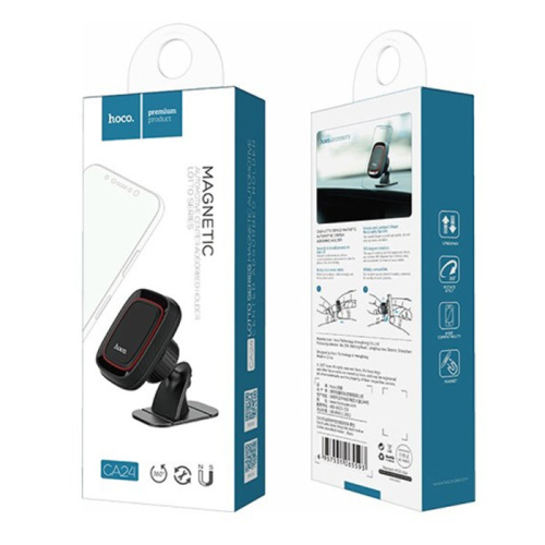 Автодержатель hoco ca24 magnetic holder черный
