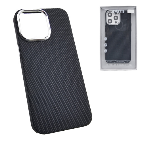 Чехол-крышка #25 (magsafe) для iphone 15 pro max carbone черный