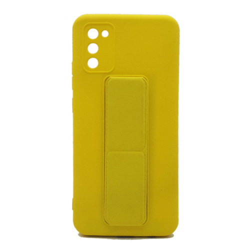 Чехол силикон new stand case Samsung a02s, желтый