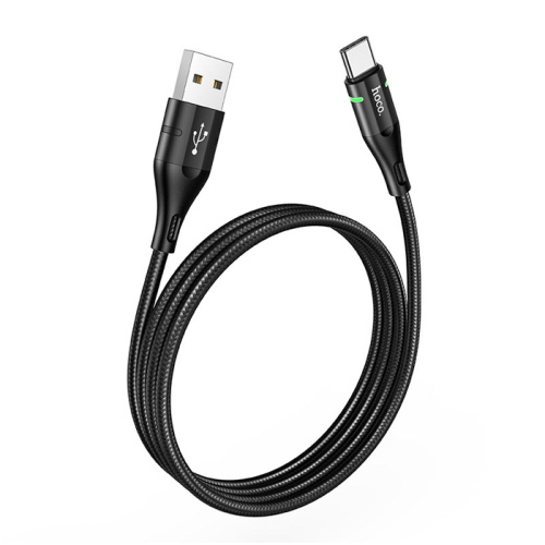 Кабель usb hoco u93 type-c (3a) черный