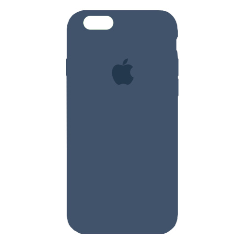 чехол-силикон silicone case NEW для iphone 6/6S zxc20 темно-синий  