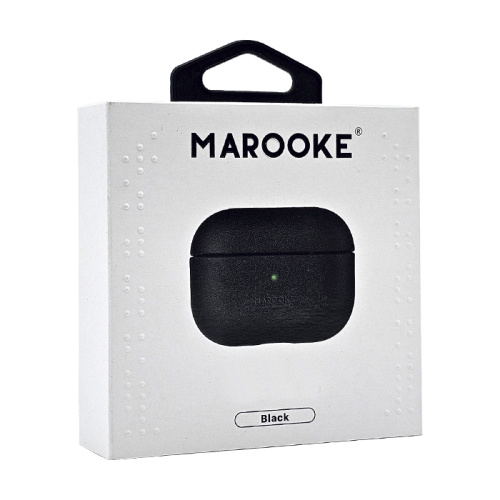 Чехол marooke силиконовый под кожу для airpods 4 черный