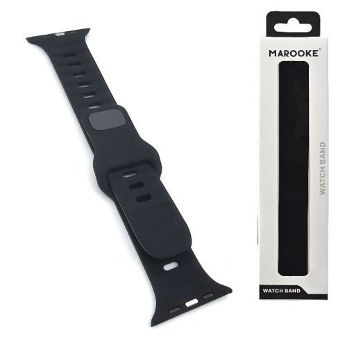 Ремешок marooke watchband силикон рельеф (42/44/45/49мм) черный
