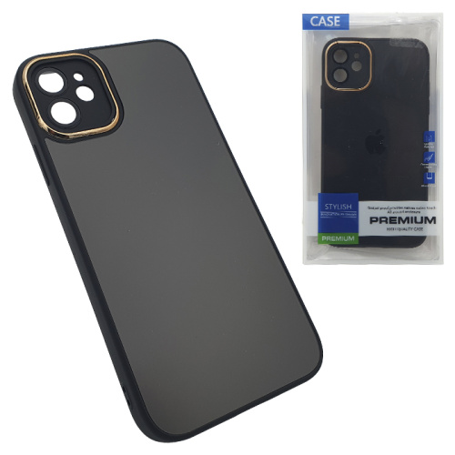 Чехол-крышка stylish glass case для iphone 11 черный