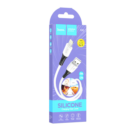 Кабель usb hoco x82 /s/ lightning белый