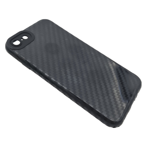 Чехол-силикон глянец carbon для iphone se 2020 черный