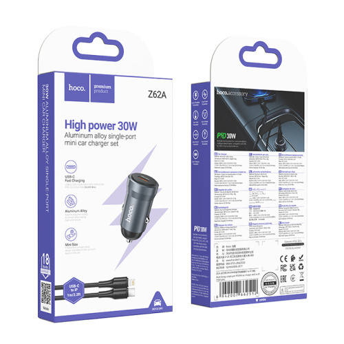 Азу hoco z62a type на lightning (pd30w) серое