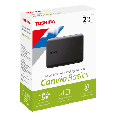 Hdd 2tb 2.5 toshiba canvio basics usb 3.0 черный