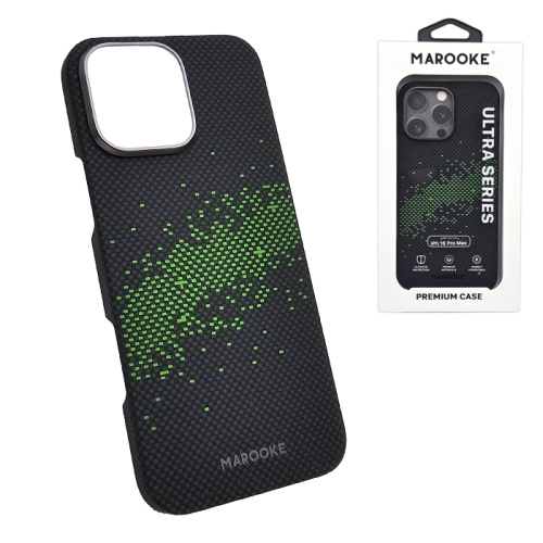 Чехол-крышка marooke pixel для iphone 16 pro max черно-зеленый