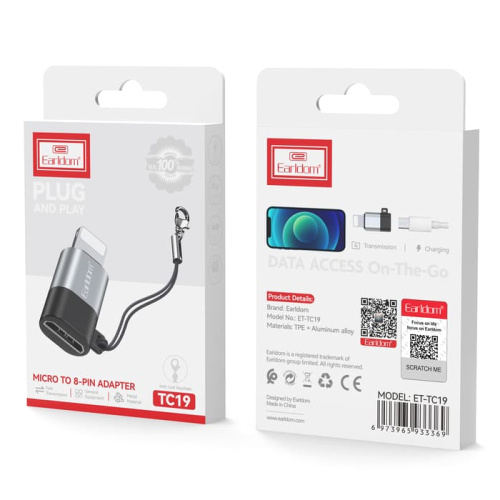 Переходник earldom et-tc19 micro для lighting