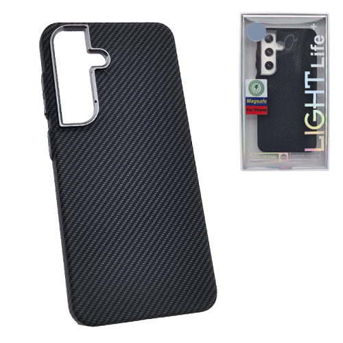 Чехол-крышка #47 light carbone small (magsafe) для Samsung s25 черный