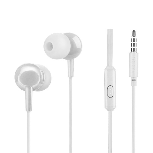 H/f (3.5mm) hoco m14 natural sound с микрофоном белый