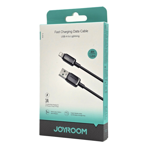Кабель joyroom u/l s-a14 (3a/1.2m) черный