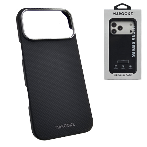 Чехол-крышка marooke m15 ultra series carbon для iphone 17 pro черный