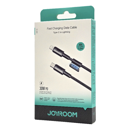 Кабель joyroom c/l s-a50 (30w/1.2m) черный