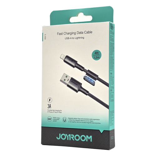 Кабель joyroom u/l s-a50 (3a/1.2m) черный