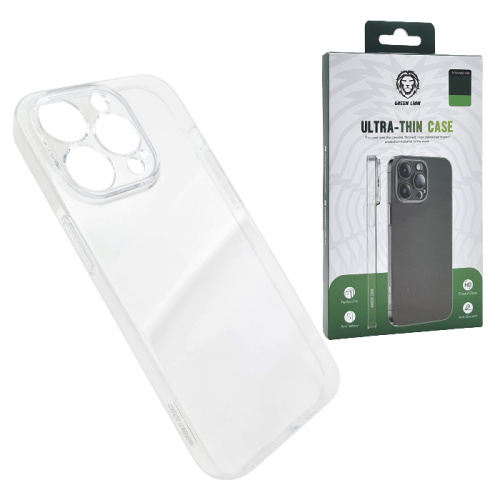 Чехол-крышка green lion ultra-thin case для iphone 14 pro прозрачный