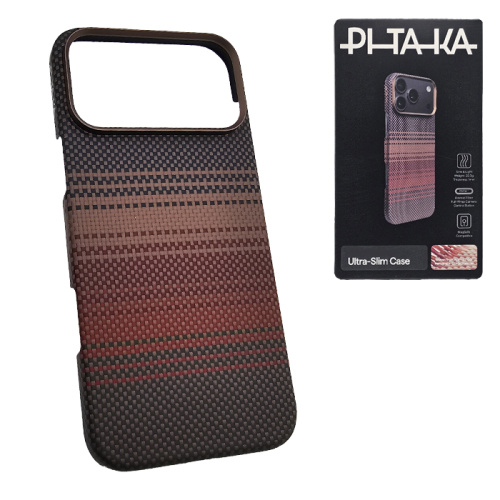 Чехол-крышка #74 pitaka iphone 17 pro max sunset коричневая