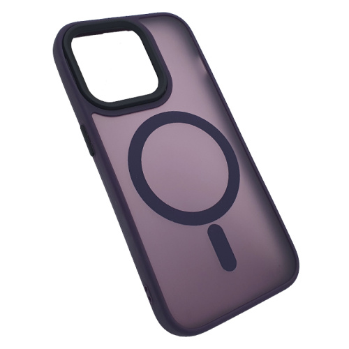 Чехол-крышка #83 magnetic collection mil-std для iphone 14 pro max фиолетовый