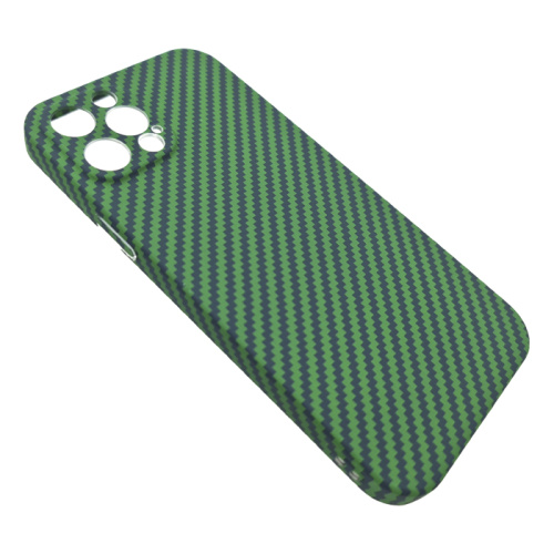 Чехол-крышка luxo карбон для iphone 12 pro max зеленый