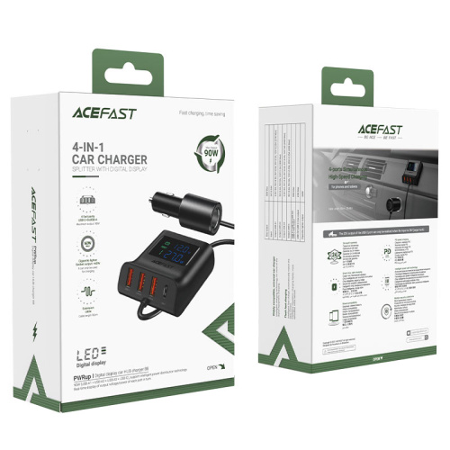 Азу-разветвитель acefast b8 90w черный