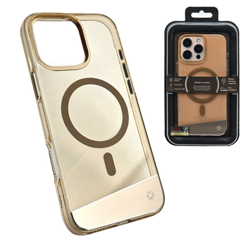 Чехол-крышка kajsa aluminium trans-shield full pc для iphone 16 pro max пустынный