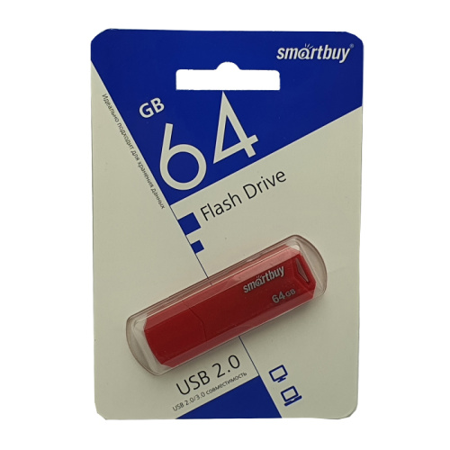 64gb usb smartbuy clue красная