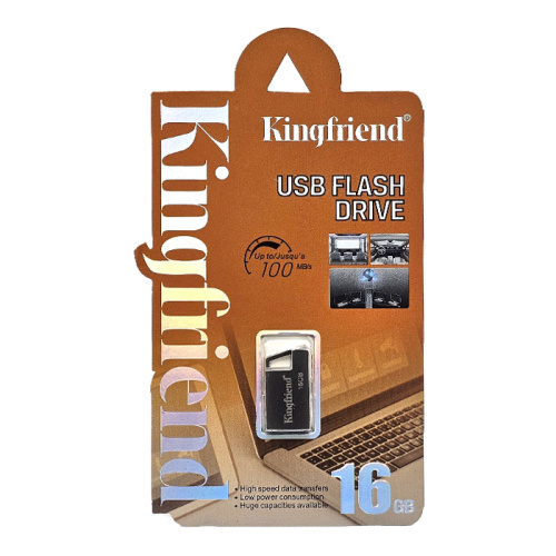 16gb usb kingfriend small cеребристая