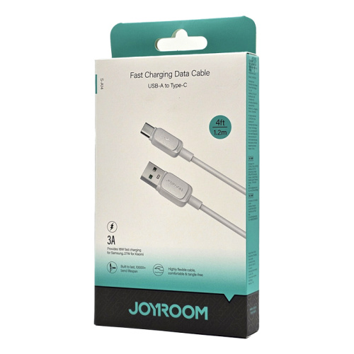 Кабель joyroom u/c s-a14 (3a/1.2m) белый