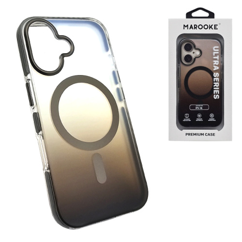 Чехол-крышка marooke m06 градиент для iphone 16 темно-коричневый
