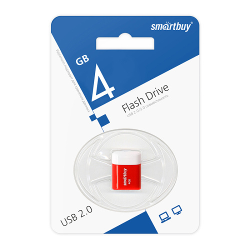 4gb usb smartbuy lara красная