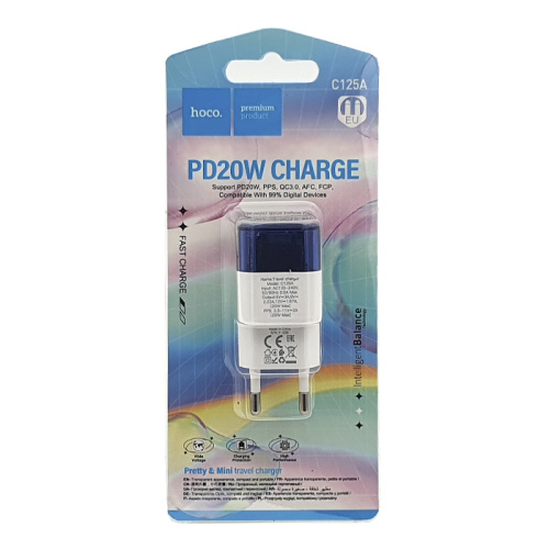 Сзу hoco c125a (pd20w) синий