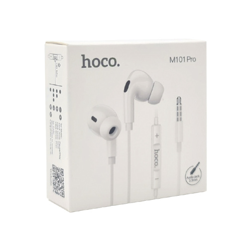 H/f (3.5mm) hoco m101 pro с микрофоном белые