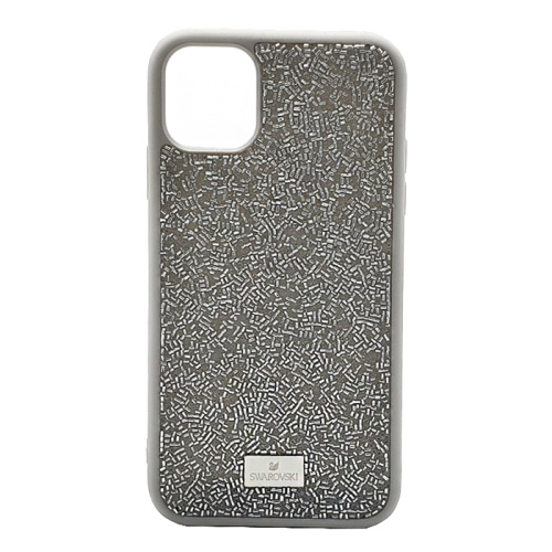 Чехол крышка swarovski бисер для iphone 11pro max (6.5) серебристый