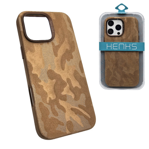 Чехол-крышка henks #56 camo case для iphone 16 pro пустынный титан