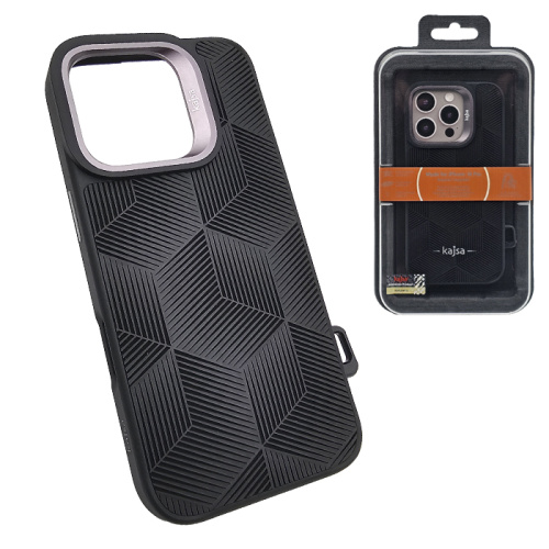 Чехол-крышка kajsa splendid 3d cube pattern для iphone 16 pro max черный