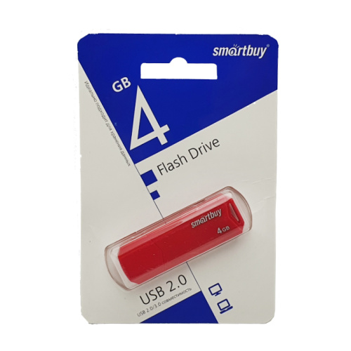 4gb usb smartbuy clue красная