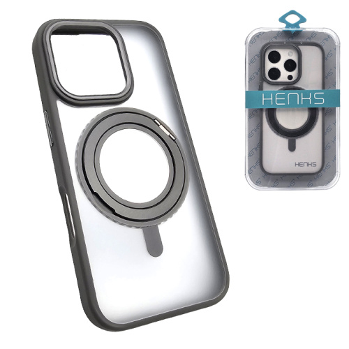 Чехол-крышка henks #56 play magsafe для iphone 16 pro max серый