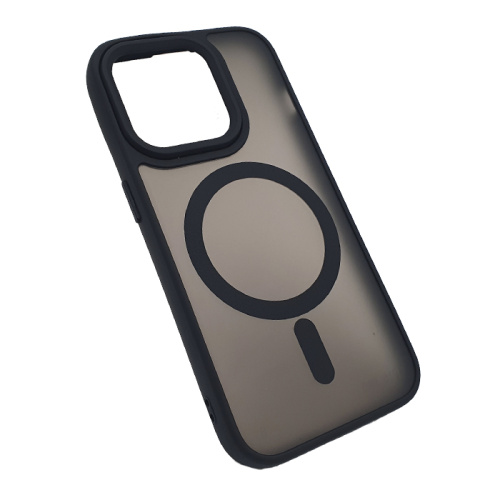 Чехол-крышка #83 magnetic collection mil-std для iphone 15 pro max черный