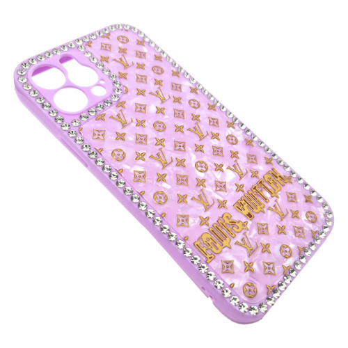 Чехол-силикон louis vuitton для iphone 12 pro фиолетовый