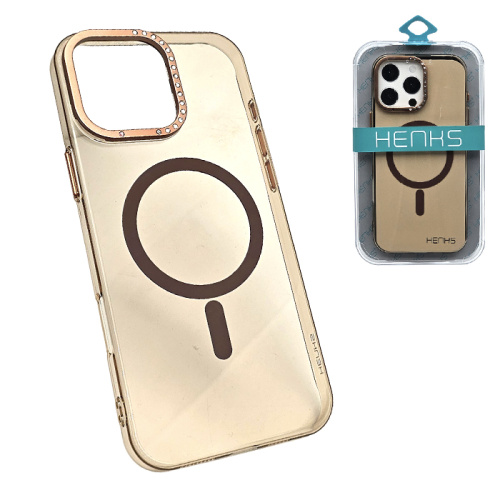 Чехол-крышка henks #56 diamond magsafe для iphone 16 pro max пустынный титан