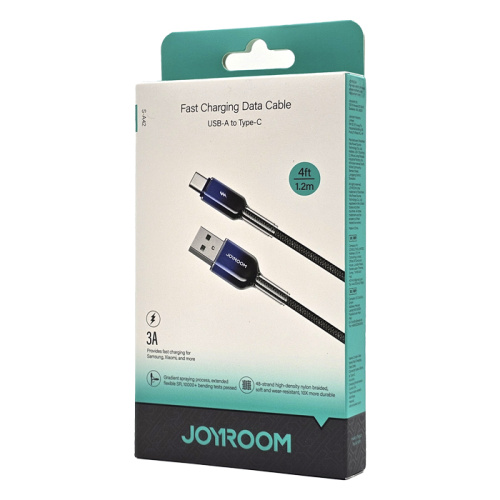 Кабель joyroom u/c s-a42 (3a/1.2m) черный