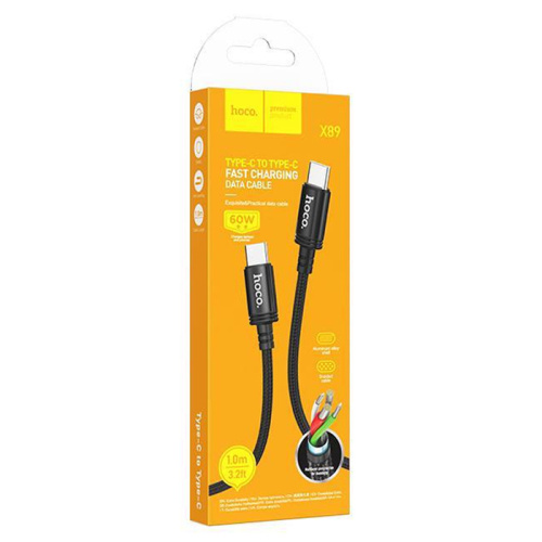 Кабель type-c hoco x89 type-c черный