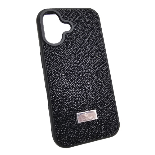 Чехол-крышка swarovski стразы для iphone 16 черный