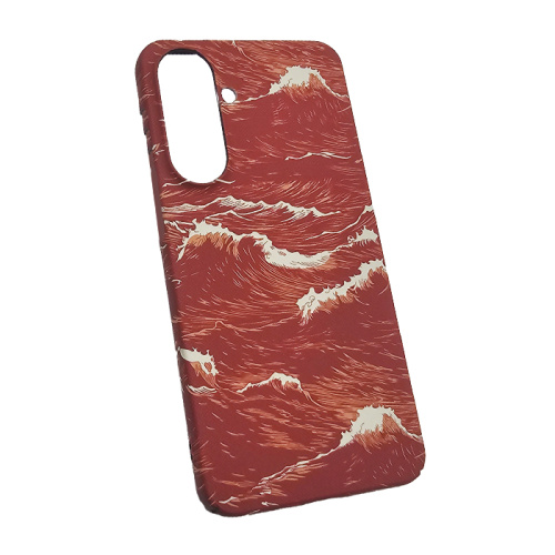 Чехол-крышка #81 luxo Samsung s25fe волны красный