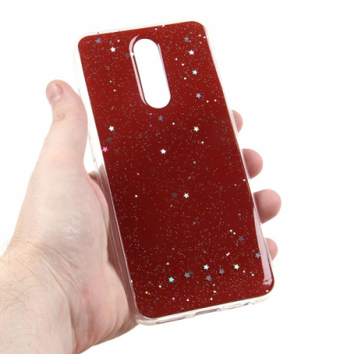 Чехол-силикон звездочки xiaomi redmi 8a красный